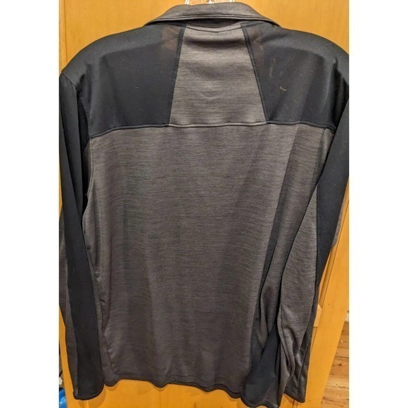 Under Armour Men's Heatgear Longsleeve Performance Polo Shirt Large Gray loose - Picture 2 of 4